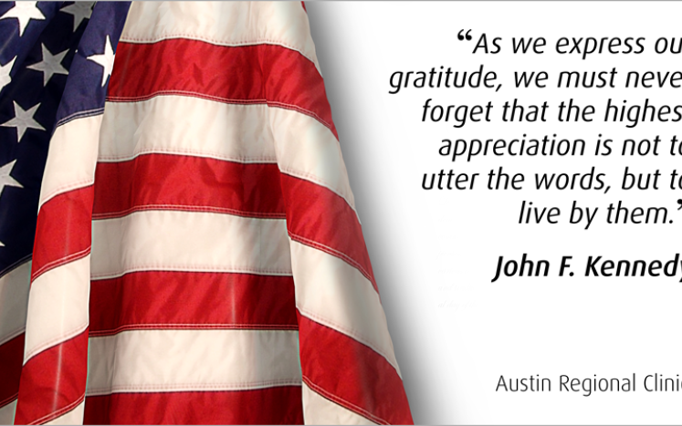 JFK Quote to honor those that serve, live as they did
