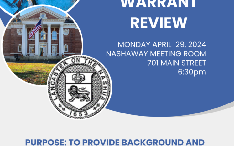 Town Meeting Warrant Review